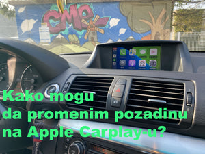 Kako promeniti pozadinu Apple Carplay?