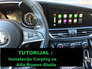 Tutorijal za instalaciju Carplay-a za Alfa Romeo Giulia