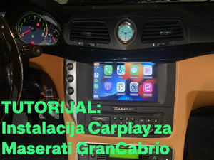 Tutorijal za instalaciju Carplay-a za Maserati GranCabrio