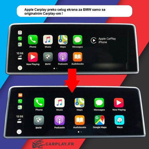 Apple Carplay preko celog ekrana